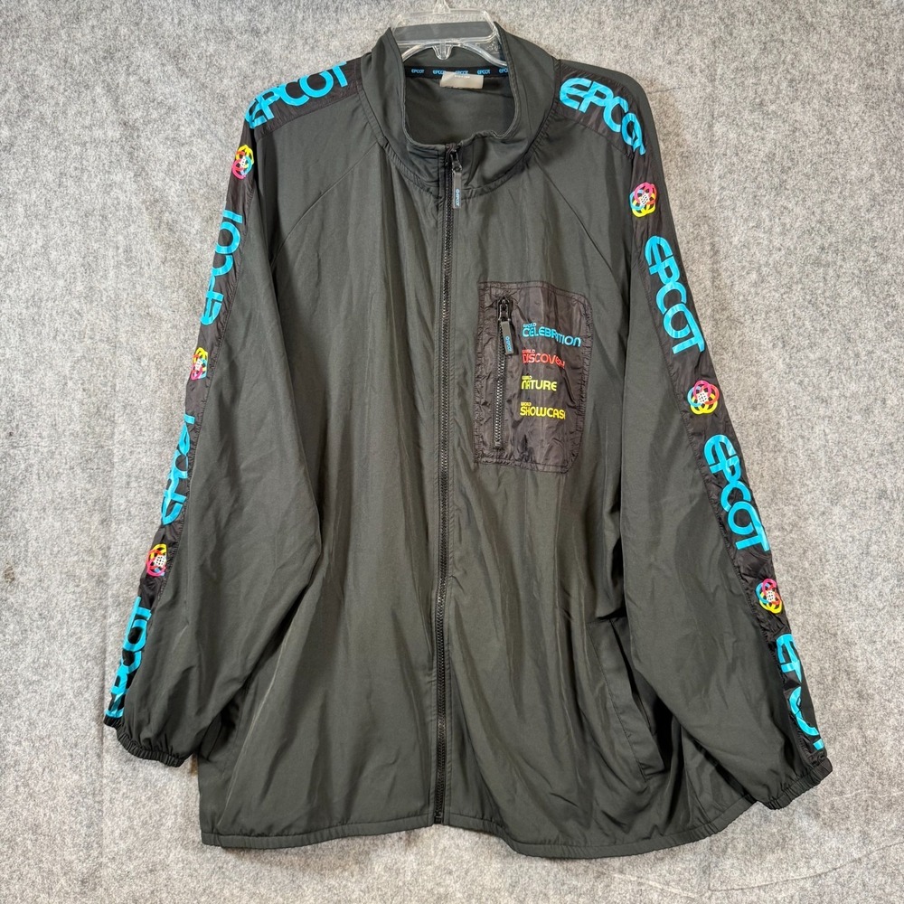 2022 Disney Parks Epcot Neighborhoods Windbreaker Mens Jacket Size 2XL XXL